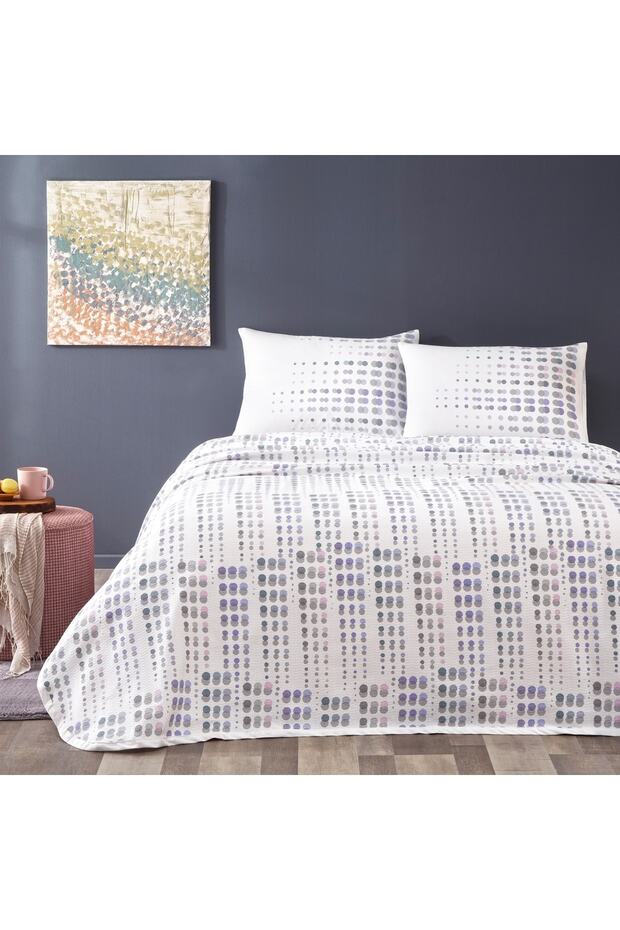 طقم بيكيه مزدوج من Aston باللون الرمادي - 1