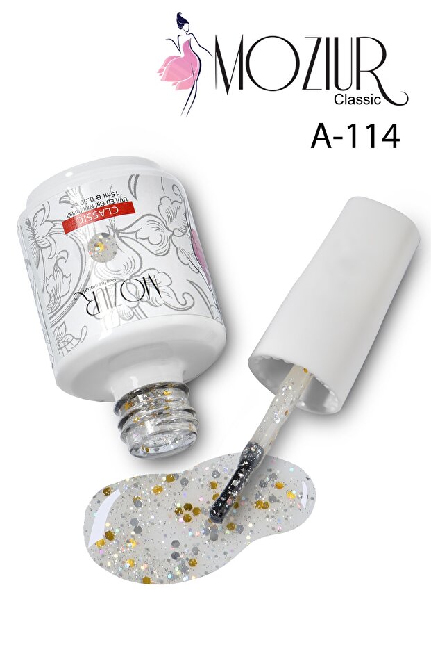Kalıcı Oje Uv Led A114 (SİMLİ SERİ) 15ml - 2