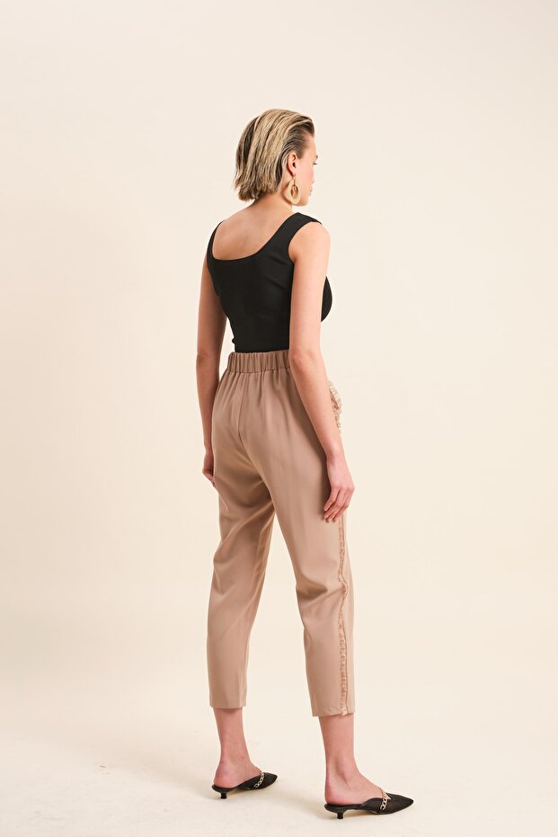 Fırfır Şeritli Pantolon - 3
