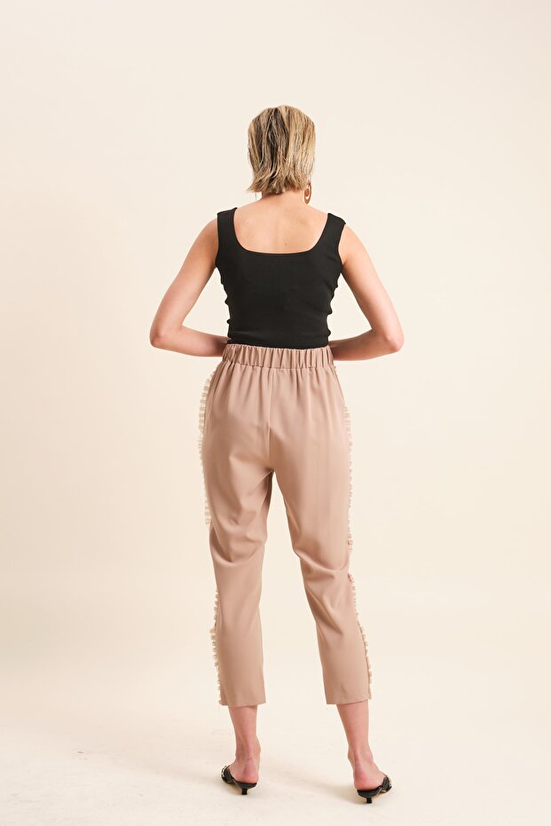 Fırfır Şeritli Pantolon - 4