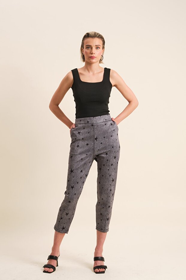 Baskılı Pantolon - 1