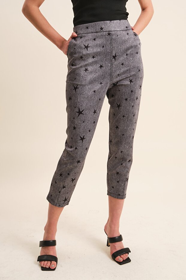 Baskılı Pantolon - 3