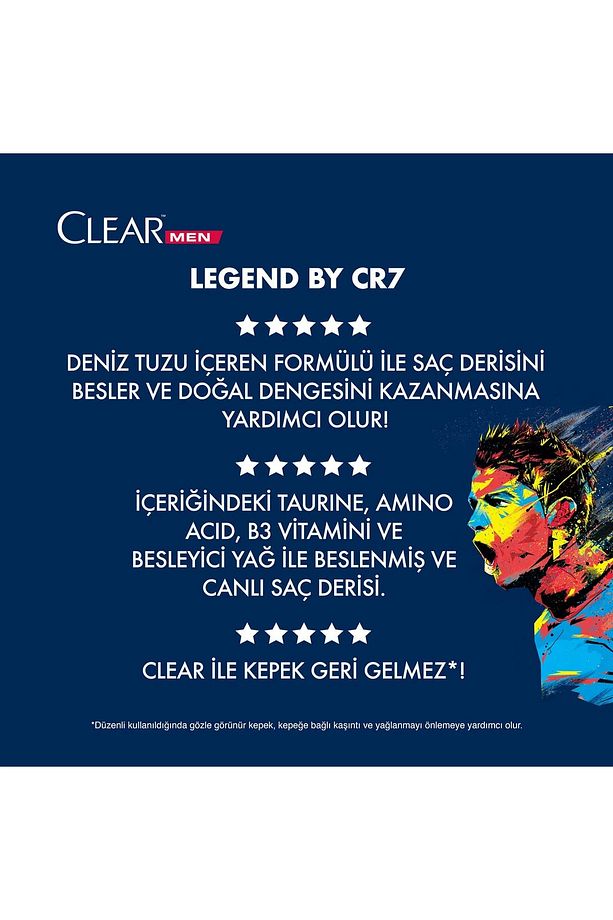 Men Şampuan Legend By Cr7 Cristiano Ronaldo 350 Ml 2adet - 3