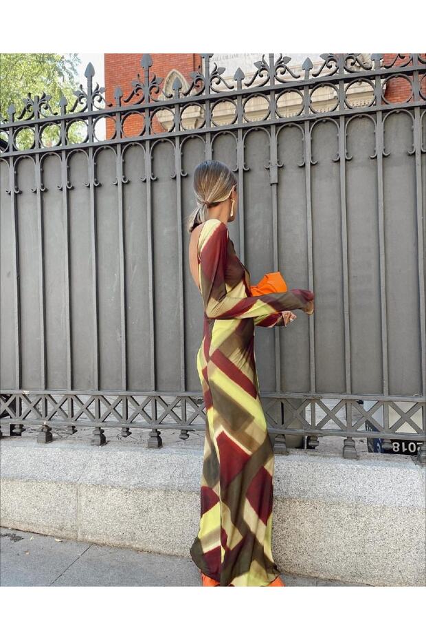 Marka Model Renkli Elbise - 6