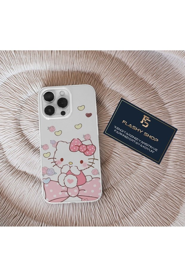Samsung S23 Compatible Hello Kity Design Transparent Case