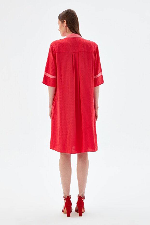 Garnili Gömlek Elbise - 6