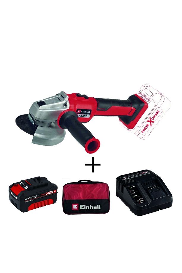 Axxıo 18/115 Q Akülü Avuç Taşlama + 4ah Starterkit + Bez Çanta - 1