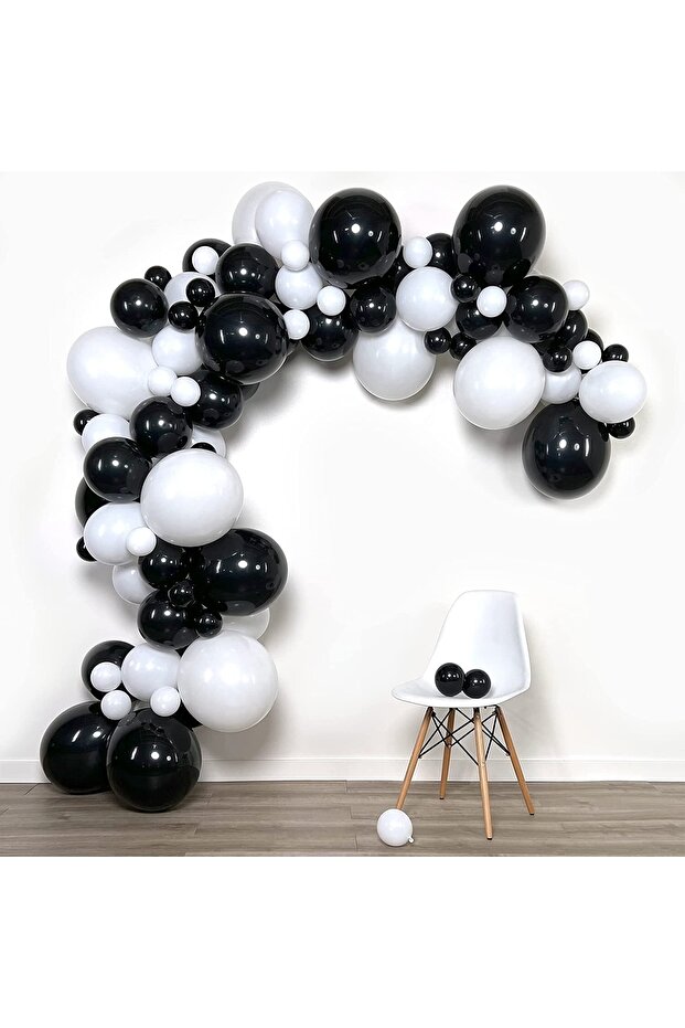 Black-white Balloon Set 70 Pieces