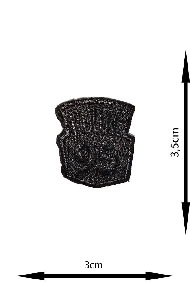 Ütü Ile Yapışan Arma - Patch - Delik Yama Set-3 Modeli Siyah (4'LÜ SET) - 4