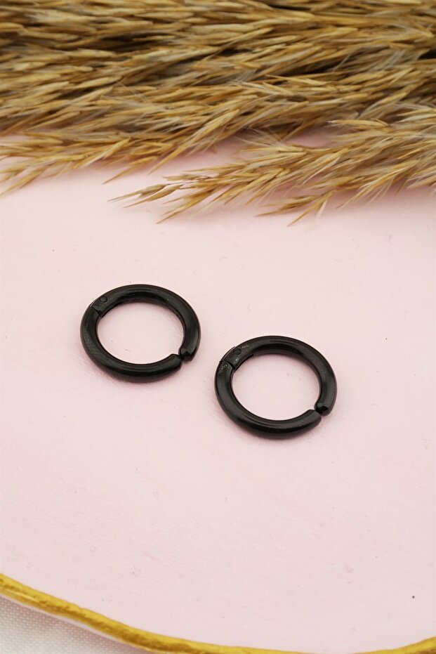 Unisex 316l Steel Compression Hoop Earrings