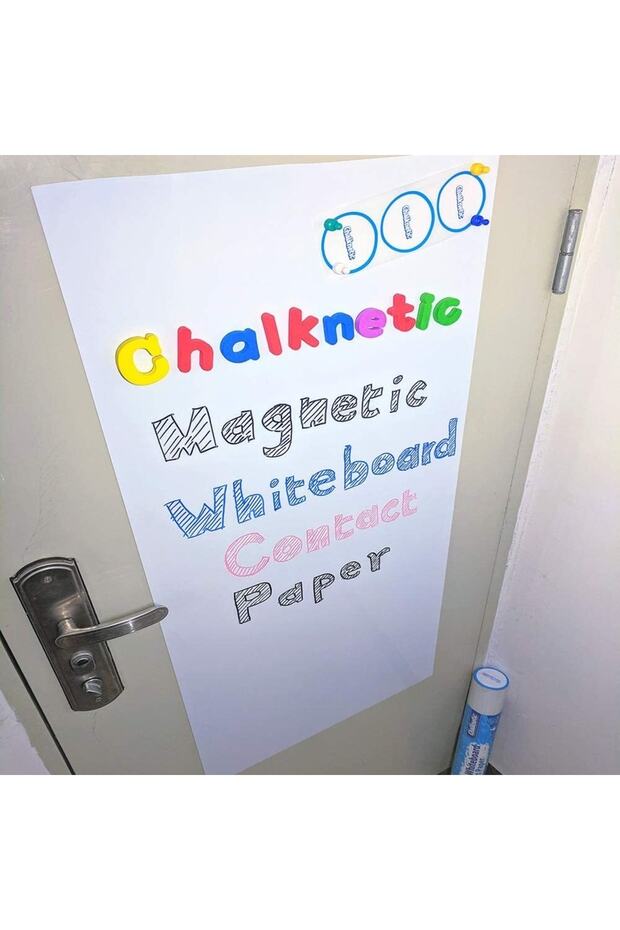 Adhesive Magnetic Writing Board White - 60X90 cm - Pen Gift - Magnet Holder