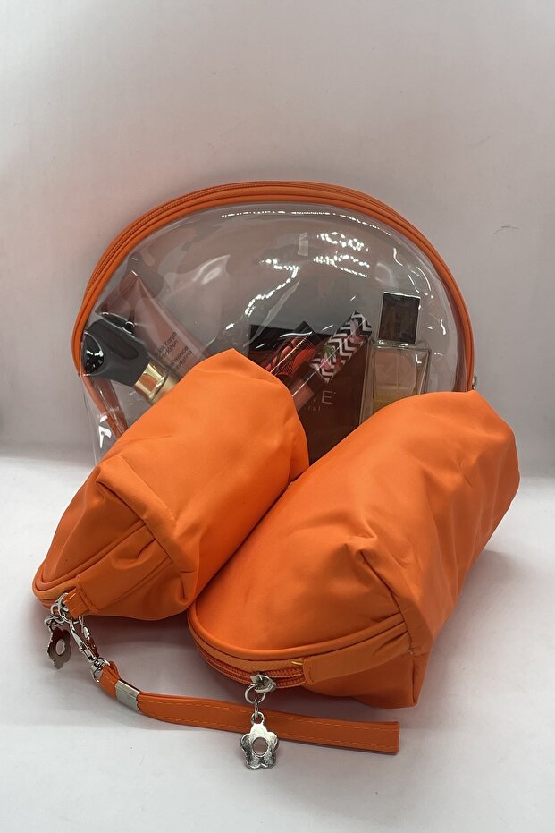 Şeffaf Üçlü Makyaj Seti - 3