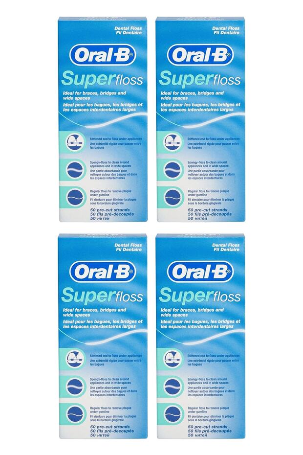 Super Floss Diş Ipi 50'li X 4 Adet - 1