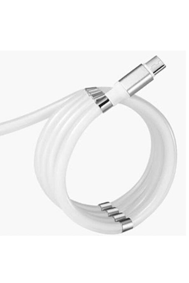 Orange Orjinal Mıknatıslı Kendini Toparlayabilen Manyetik Şarj Ve Data Kablosu Type-c - 1