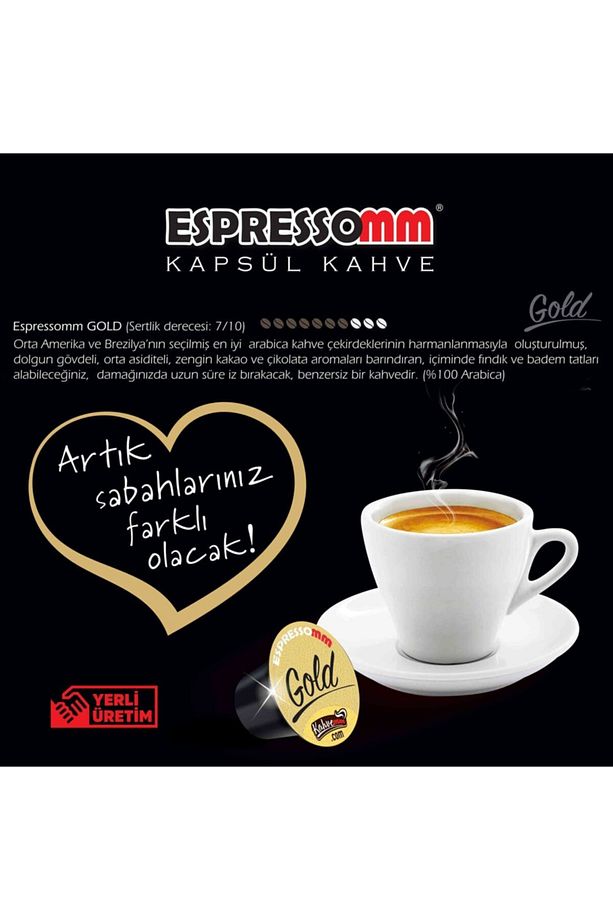 Nespresso Uyumlu Gold Kapsül Kahve (100 ADET) - 5