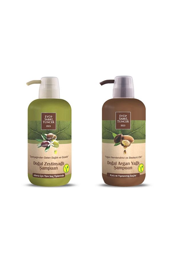 Doğal Argan Yağlı ve Zeytinyağlı Şampuan 600ml - 1