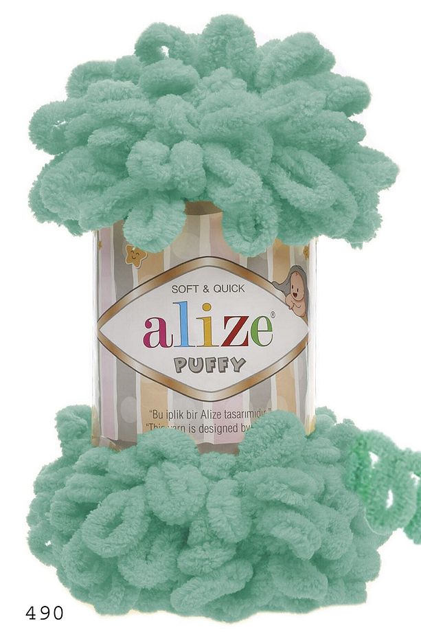 ALİZE PUFFY 100 GR TEKLİ 490 MİNT - 1