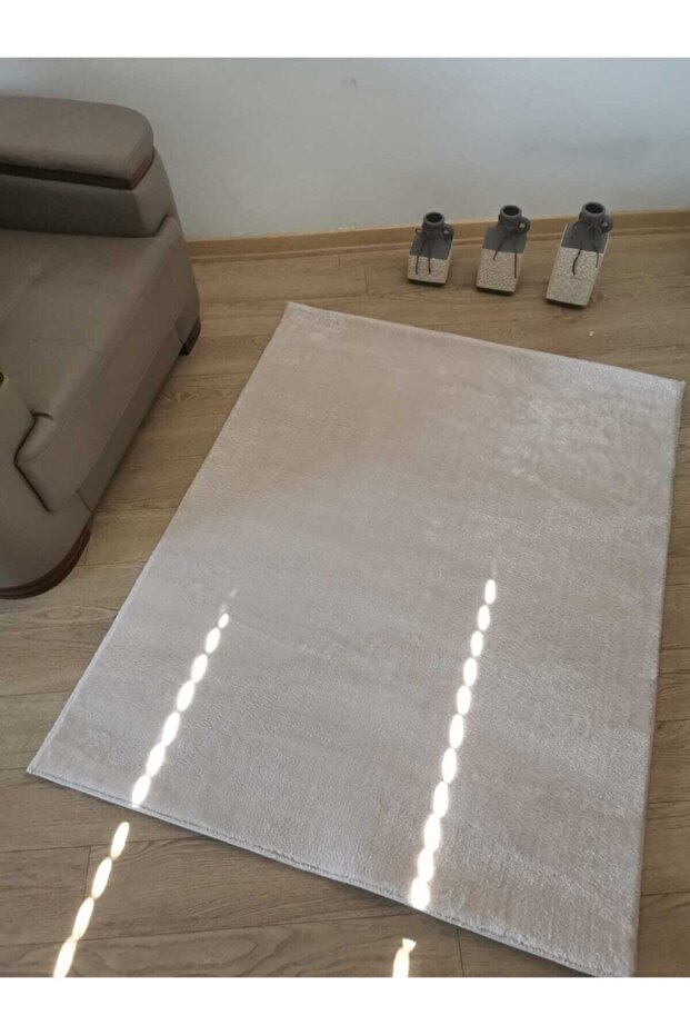 Post Peluş Halı Krem - 1