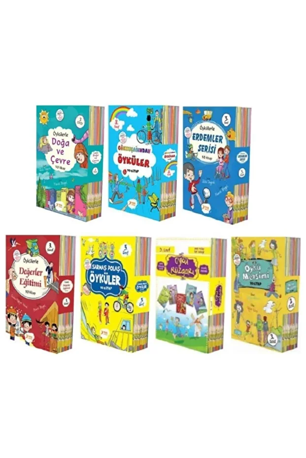 Yuva 3. Sınıf Hikaye Seti 7 Kutu 70 Kitap - 1