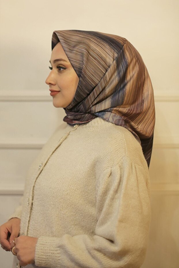 Twill Eşarp Lacivert