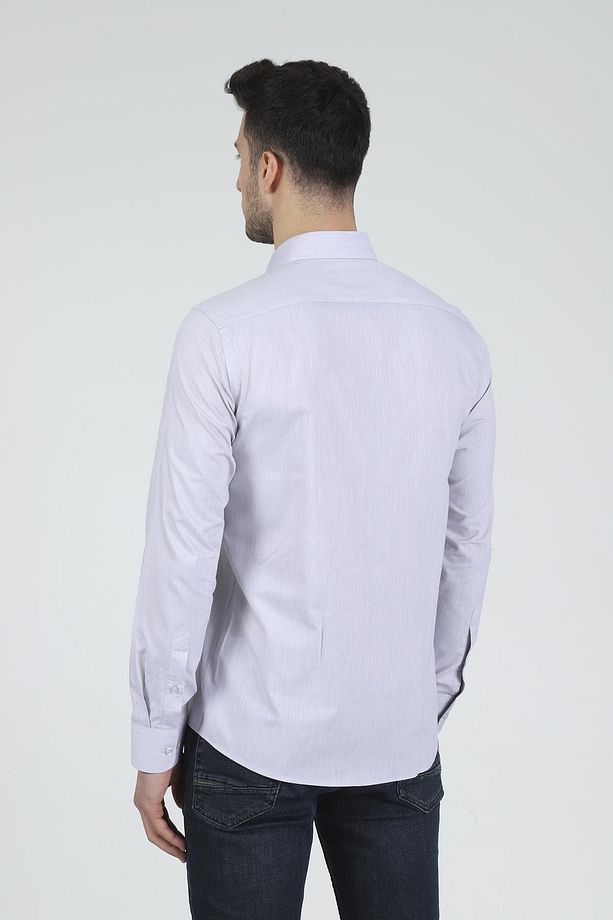 Slim Fit Uzun Kollu Erkek Gömlek 525-db02 - 5