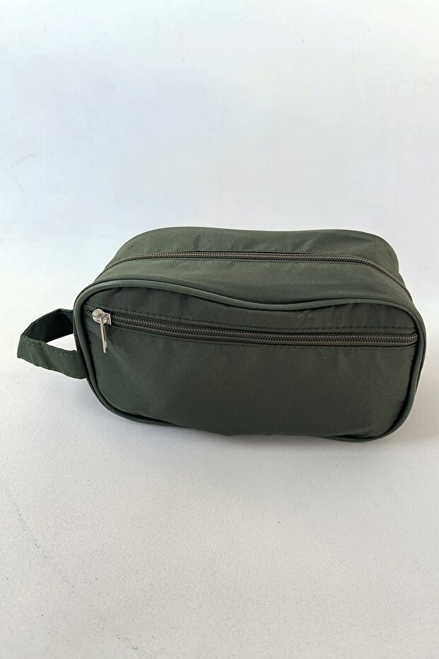 حقيبة مكياج كاكي - 4