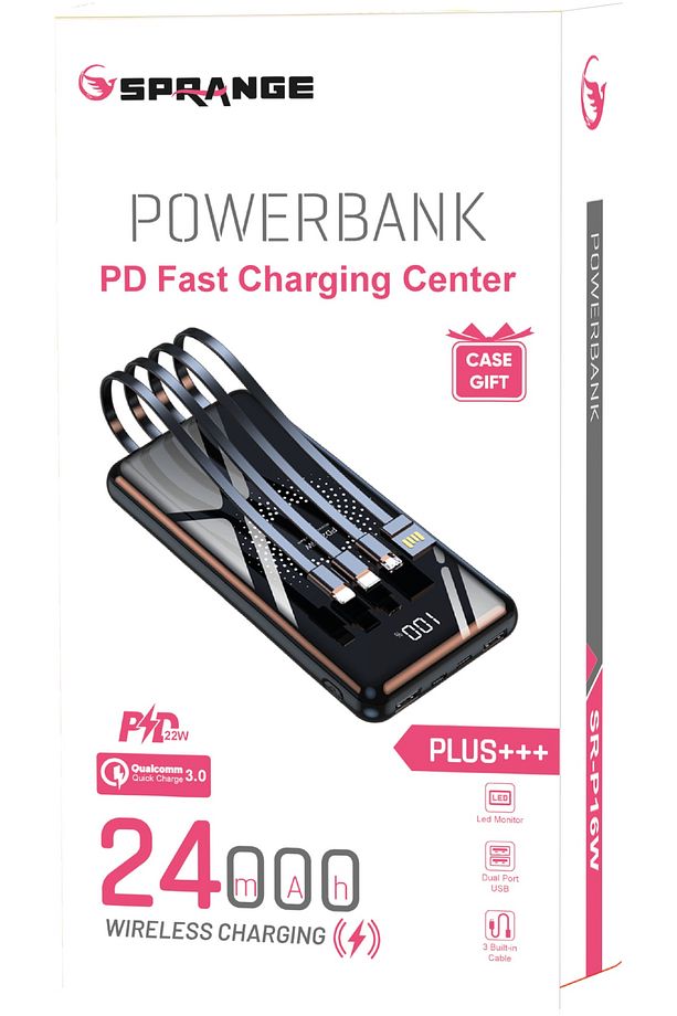 SR-P16W Plus 24000 Mah QC 3.0 PD 3.0 20W 3.0A Hızlı Şarj Powerbank - 2