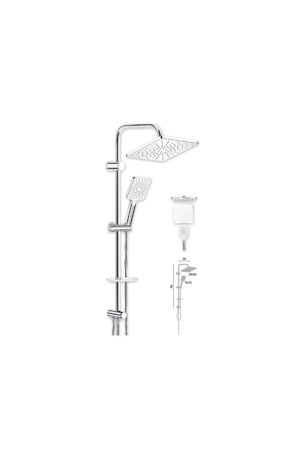 Duş Seti Sistemi Krom Maxima Chrome Vs-2630