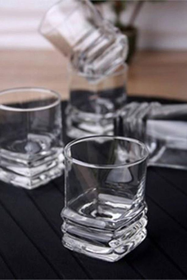 Elegan Kahve Yanı Su Bardak 6'lı 80 cc - 1