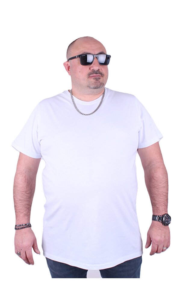 Large Size Basic T-Shirt 11100 White