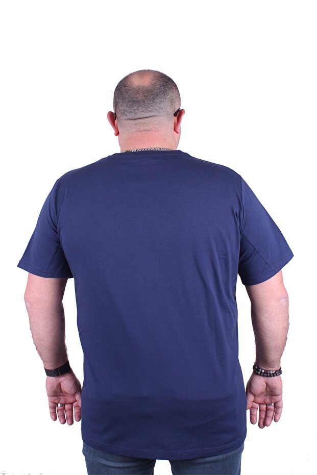 Тениска Plus Size Basic 11100 Marine - 3