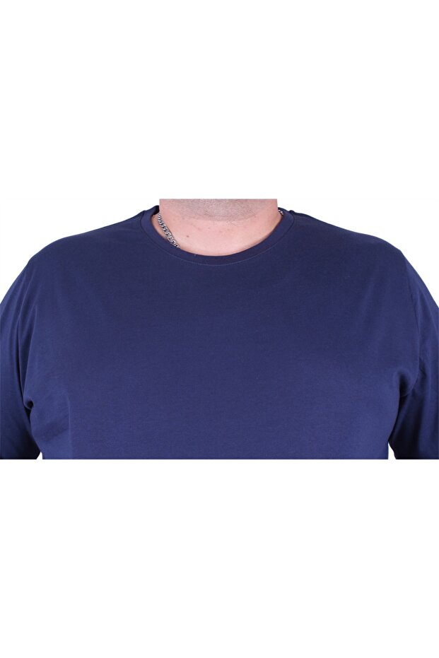 Тениска Plus Size Basic 11100 Marine - 4