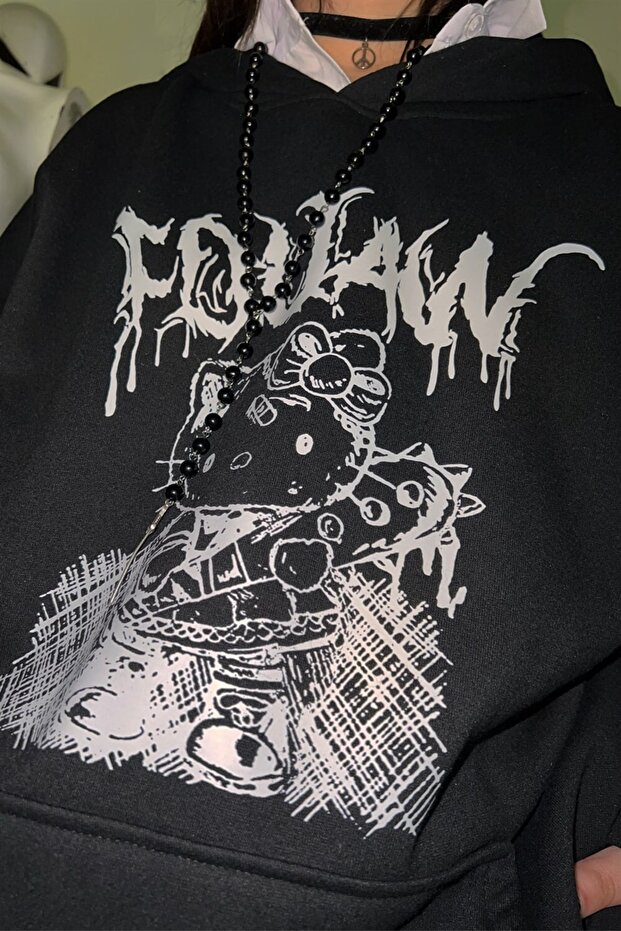 Fouaw Cat Oversize Sweatshirt - 4