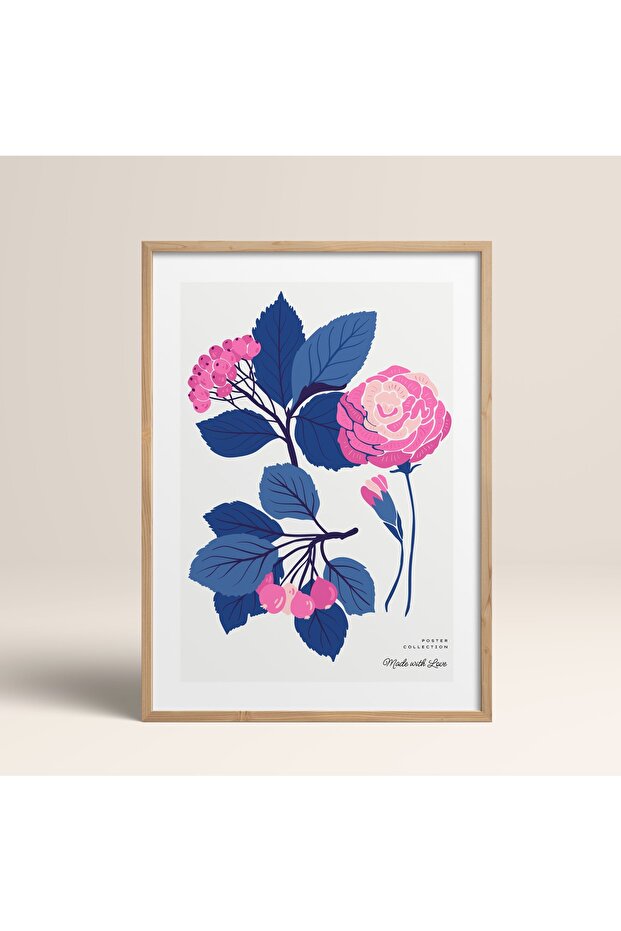 Framed Blossom Flowers Abstract Flowers Modern Art Painting