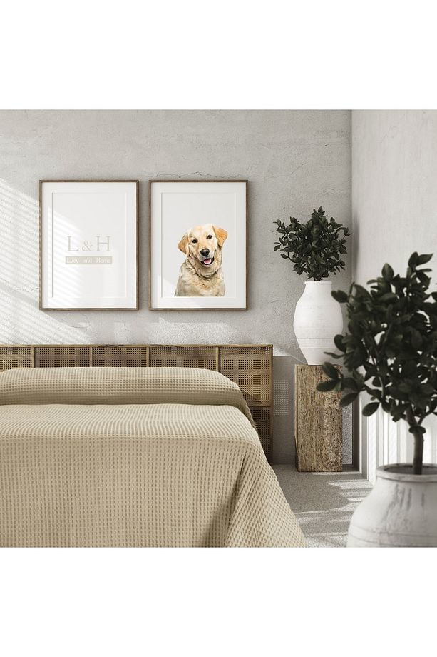 Çift Kişilik Pike, Yatak Örtüsü 220x240 Cm Bej - 1
