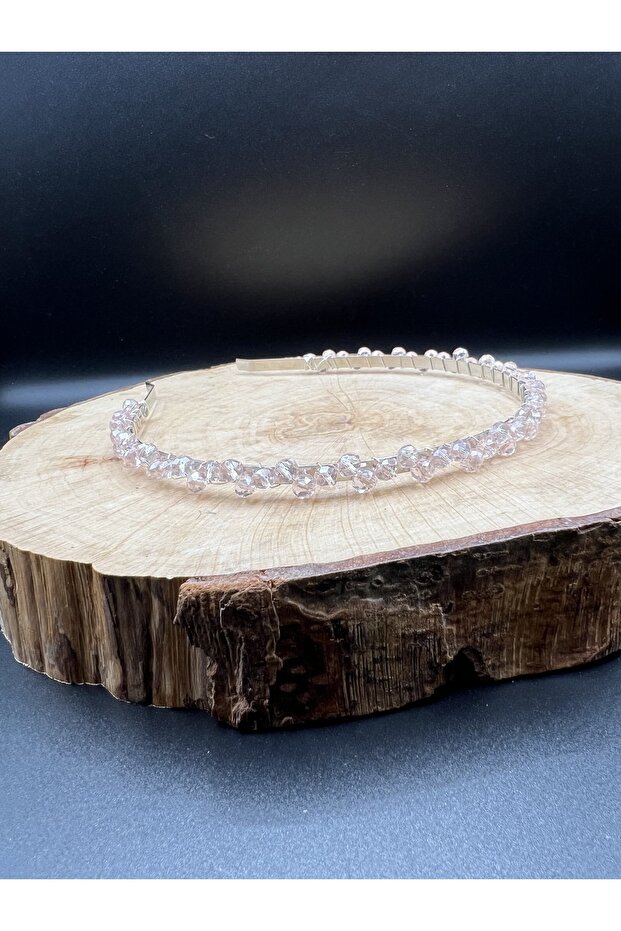 Completely Handmade, Stylish and Elegant Wedding and Engagement Bridal Crown and Hair Accessory with Crystal Stones