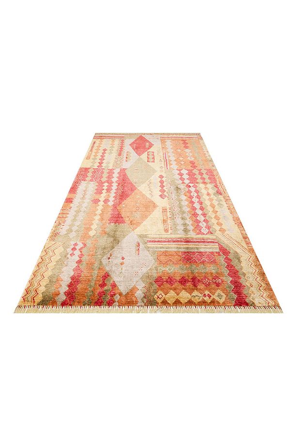 Zara 10 Red Autumn Bambu Kullanılarak El Emeği Ile Özel Üretilen Modern Uşak Halısı - 2