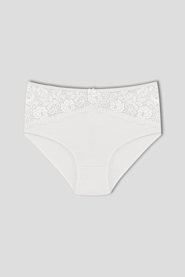 Ecru Inverted V Lace Bato Women's Panties