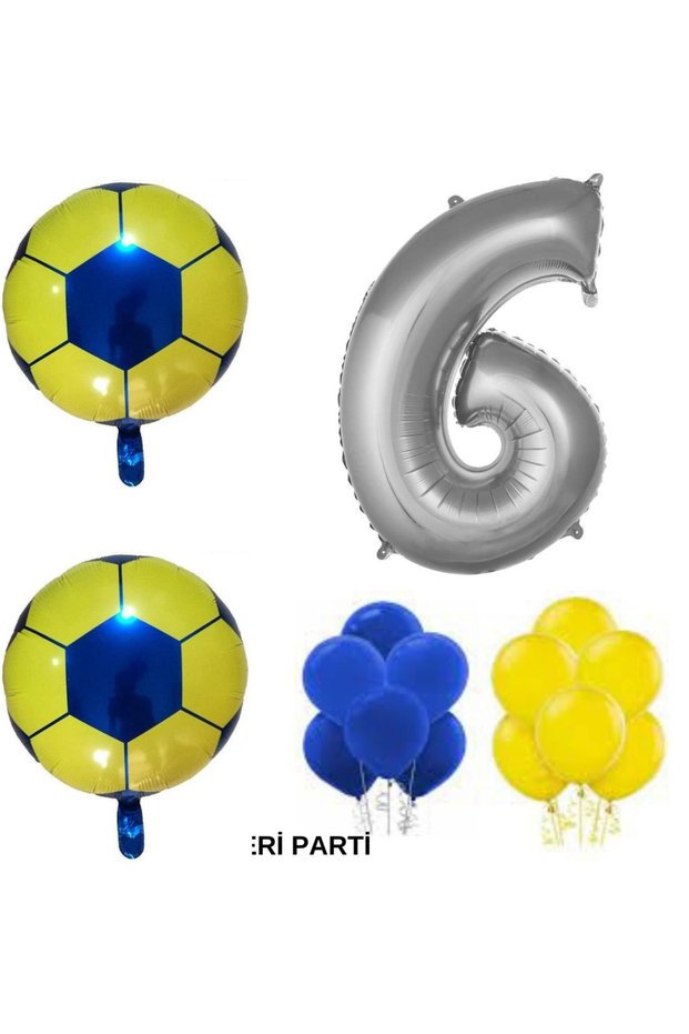 Birthday Party Set Age Balloon Yellow Navy Blue Balloon Party Set