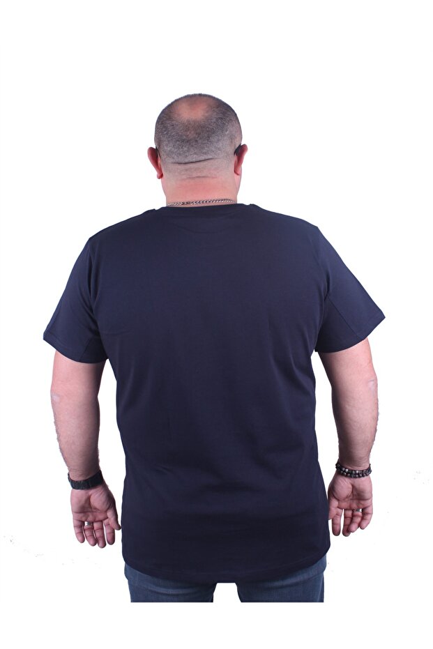 Μπλουζάκι Basic Plus Size 11100 Navy Blue - 2