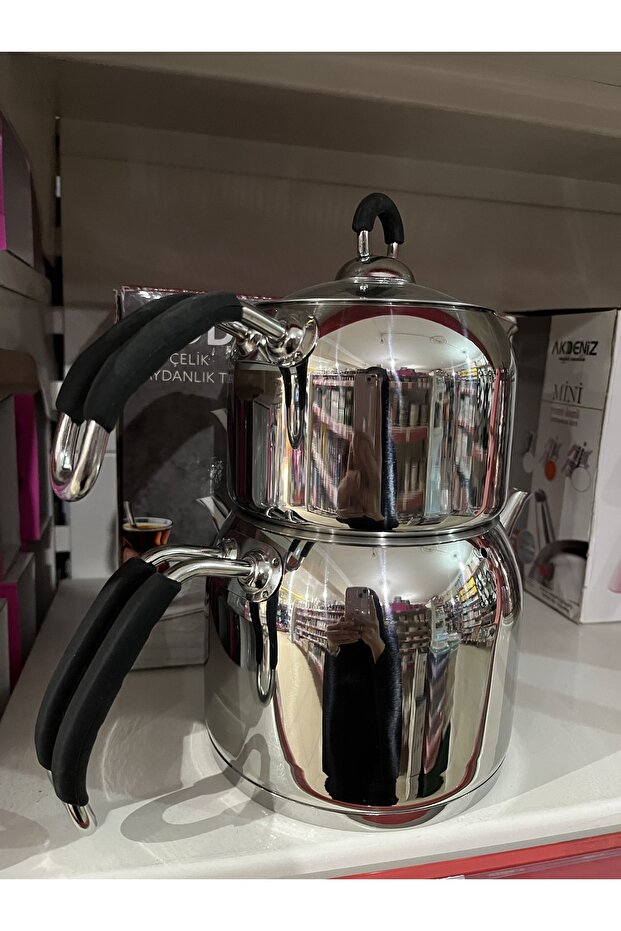 Mini Boy Nehir Modern Çelik Çaydanlık - 3