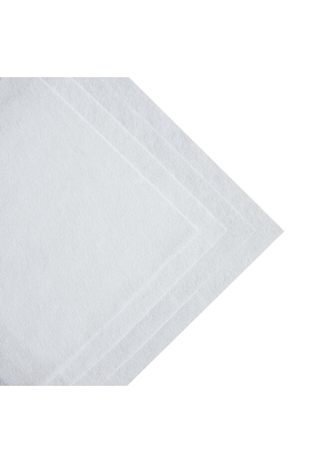 White Thin Felt Fabric 1 mm Thickness 50X100 cm Thin Roll Felt