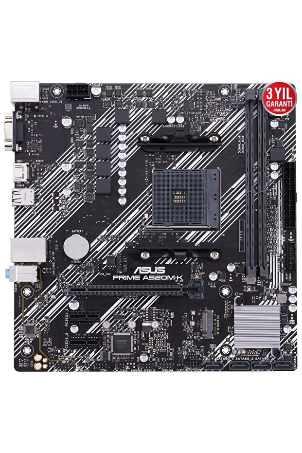 Prıme A520m-k Ddr4 4600mhz Am4 - 6