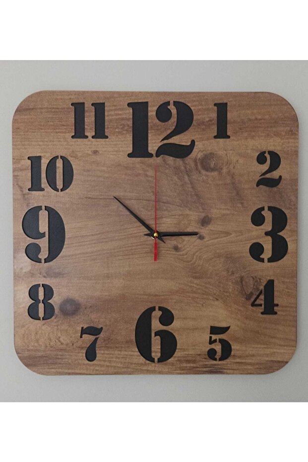 ساعة حائط مربعة مزخرفة - 1