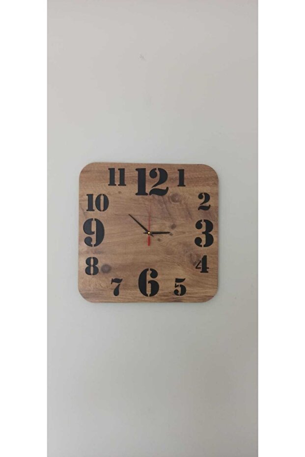 ساعة حائط مربعة مزخرفة - 2