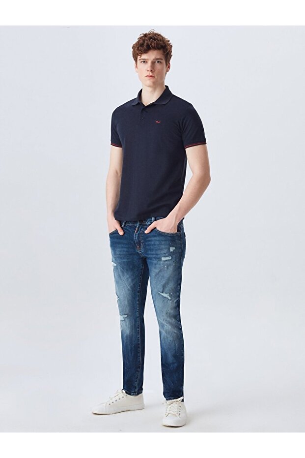 Butterfly Polo Neck T-Shirt 012238418460890000