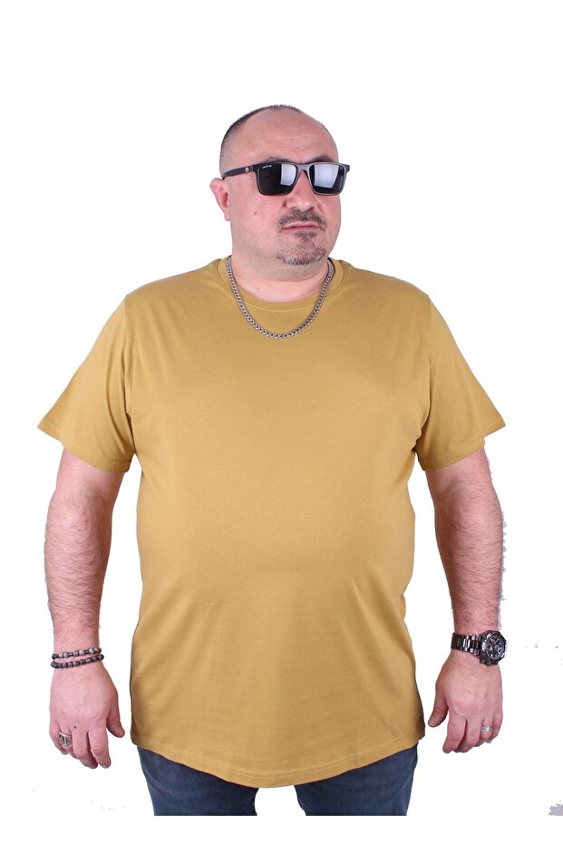 Μπλουζάκι Basic Plus Size 11100 Λεμόνι - 1