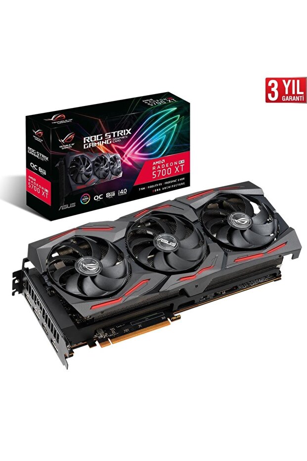 Rog Strix Radeon Rx 5700 Xt Oc 8 Gb 256 Bit Ekran Kartı - 1