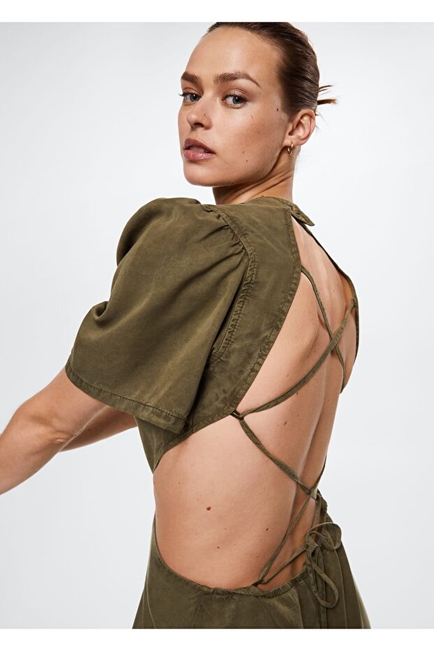 %100 Lyocell Elbise - 7