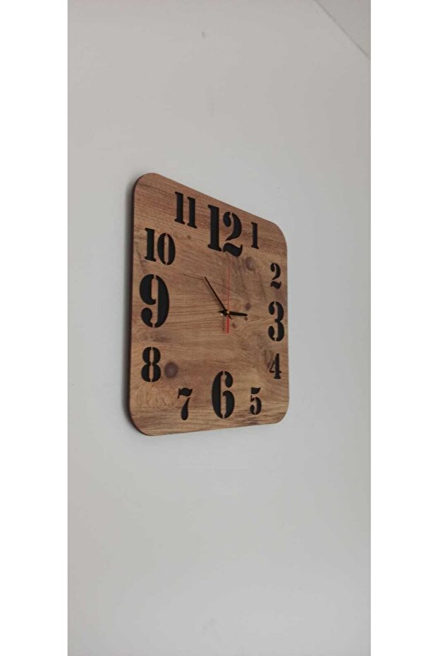 ساعة حائط مربعة مزخرفة - 3